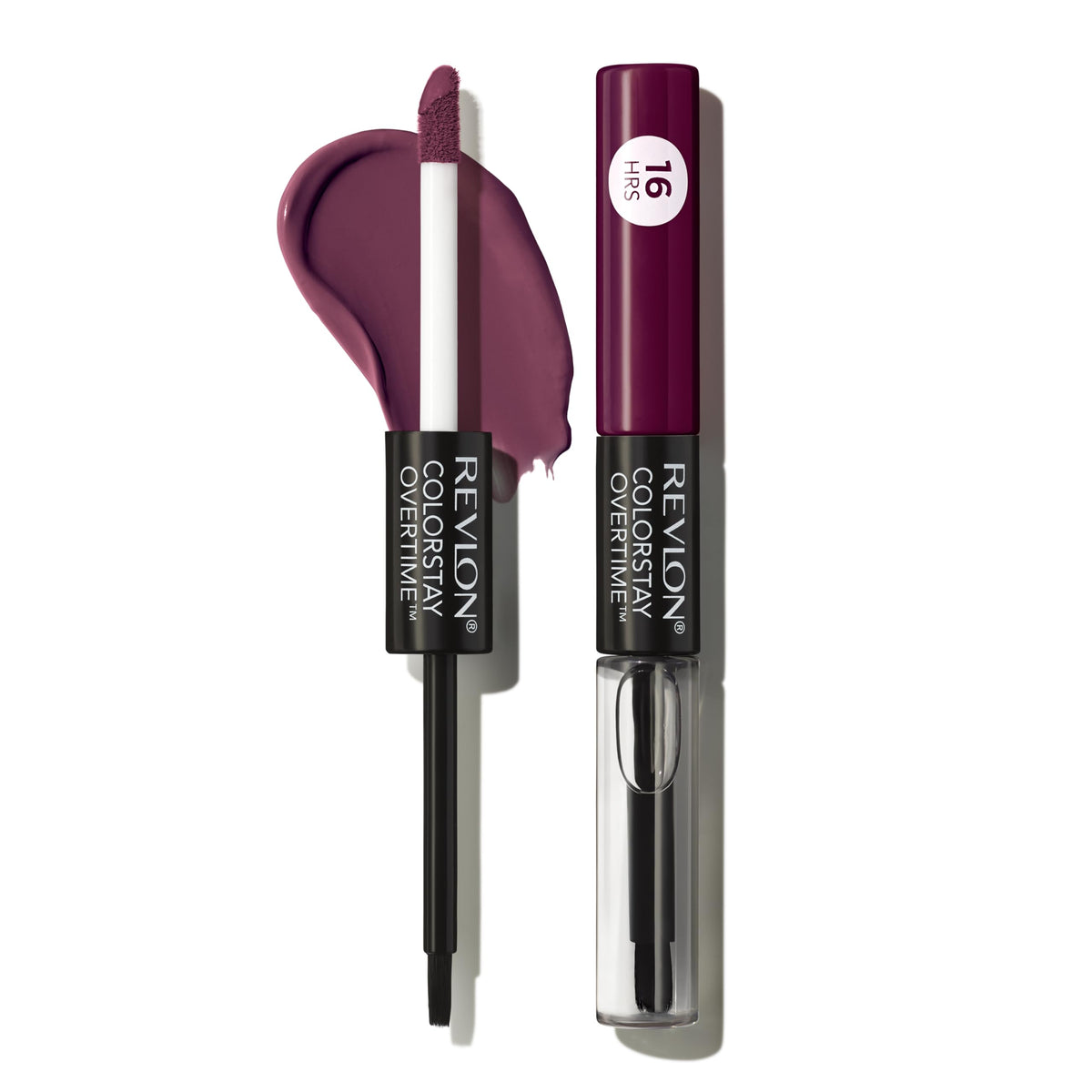 REVLON ColorStay Overtime Lipcolor muestra una aplicación suave y duradera en los labios.