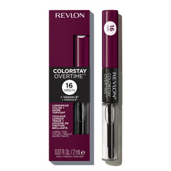 REVLON ColorStay Overtime Lipcolor brillo claro y aplicación rápida.