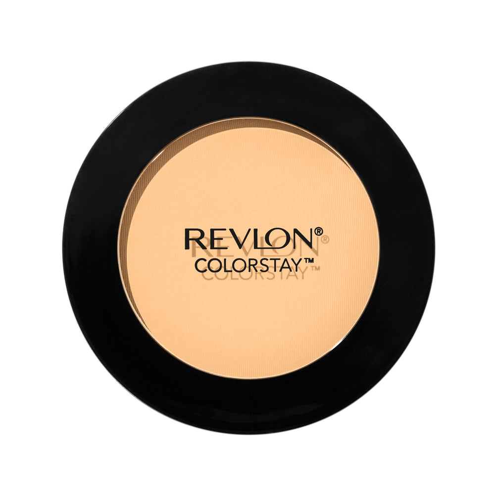 Revlon ColorStay pressed powder compact in Natural Ochre provides oil-free shine control for a flawless finish.