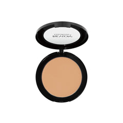 Revlon ColorStay pressed powder compact sideview highlights oil-free feel.