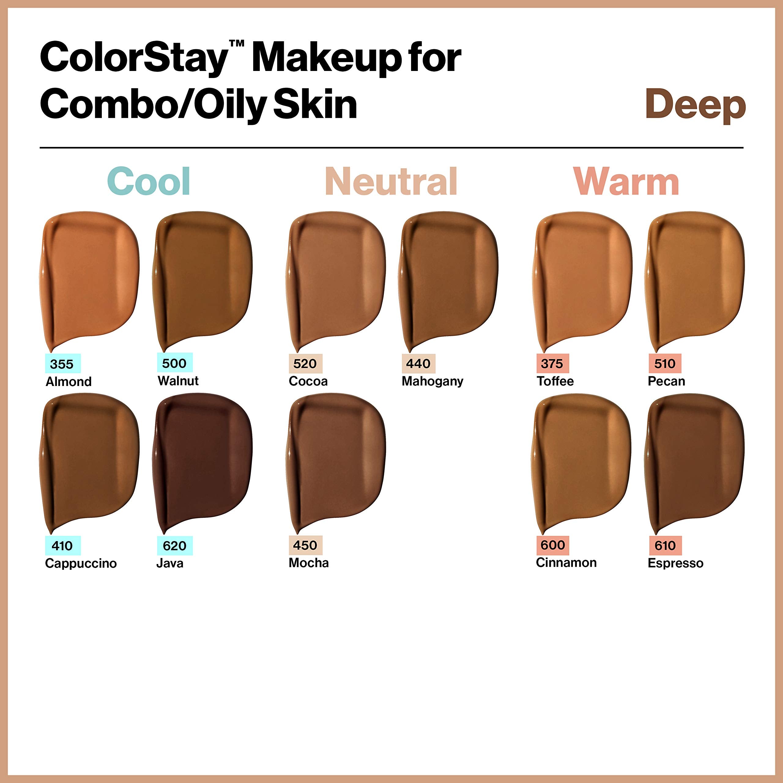 Protección SPF15 de Revlon ColorStay para uso diario.