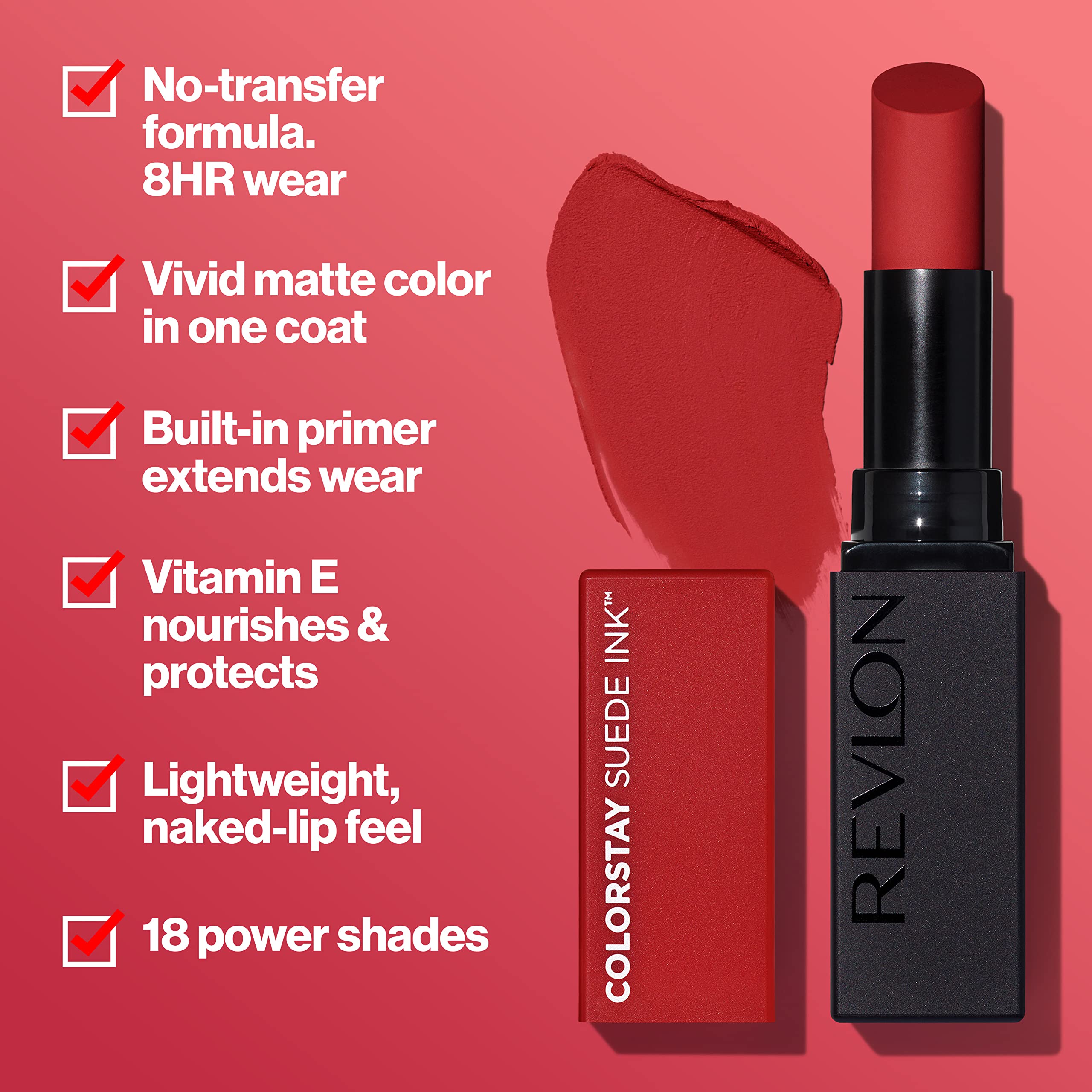 REVLON ColorStay Suede Ink acabado mate y pigmento intenso en una pasada