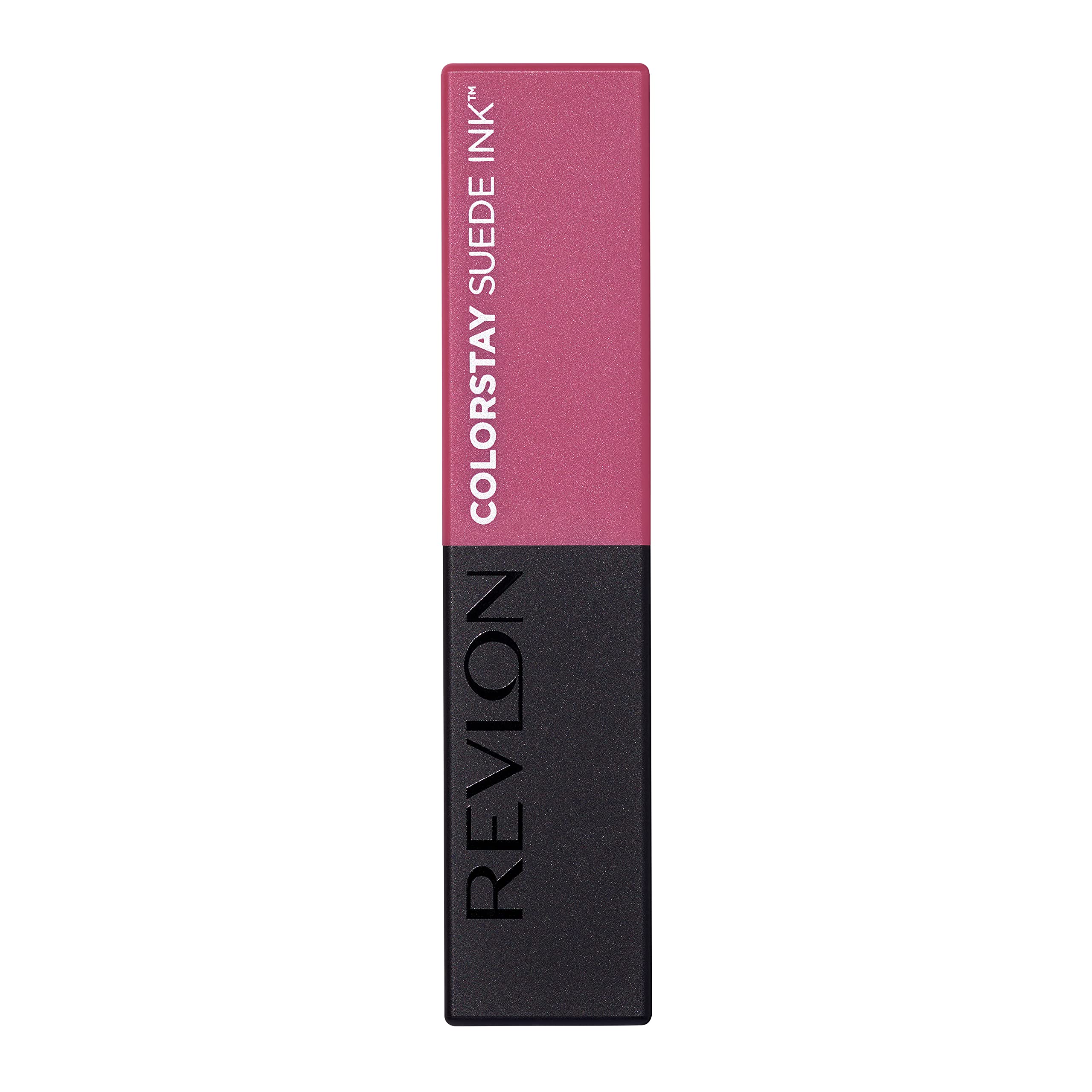 Revlon ColorStay Suede Ink demostración de textura suave en labios.