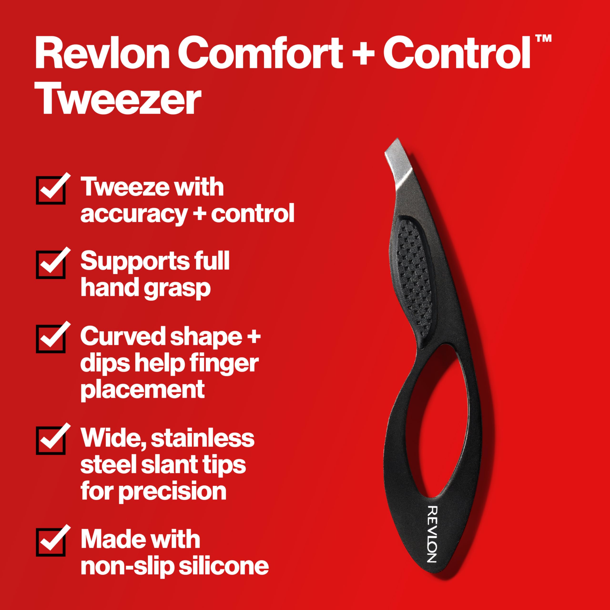 Non-slip silicone coating helps keep fingers in place during use