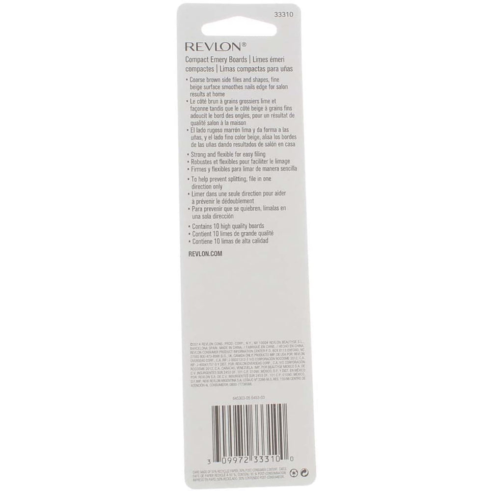 Revlon Compact Emery Board made-in-usa quality you can trust.