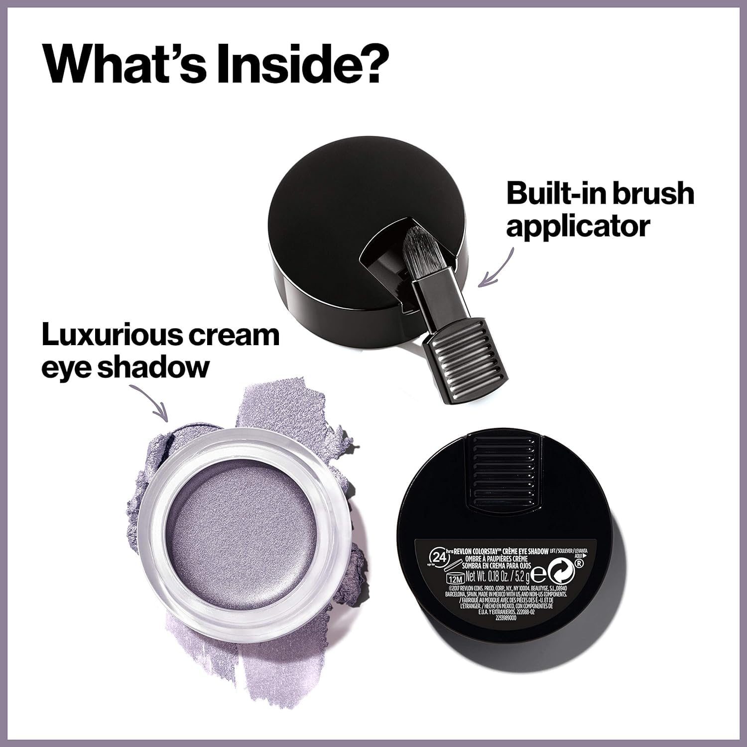 Sombra REVLON en acabado brillo para un toque luminoso