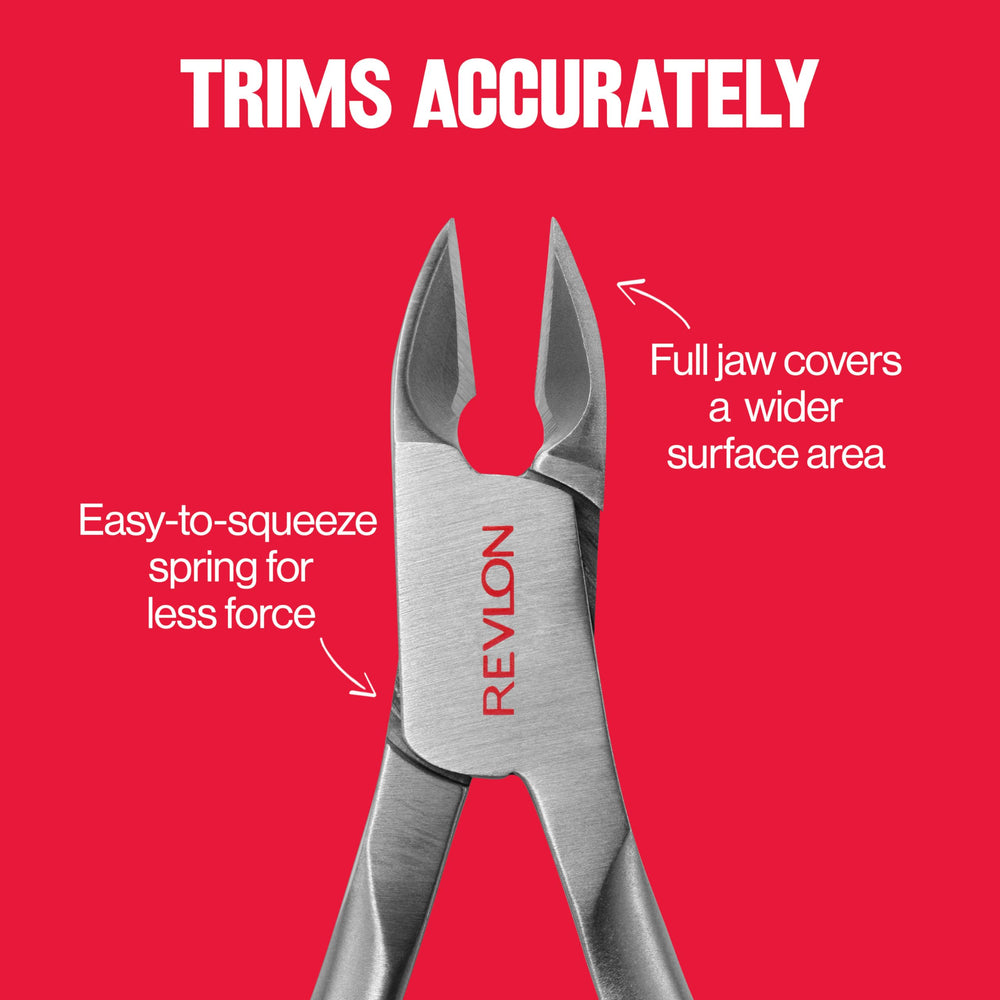 REVLON Cuticle Nipper spring action enables smooth squeezing.