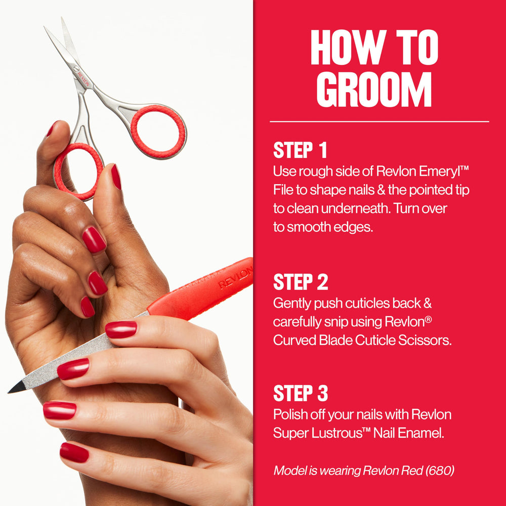 Revlon cuticle scissors portable and ideal for travel grooming kits.