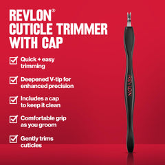 Revlon Cuticle Trimmer with Comfort Grip for steady grooming.