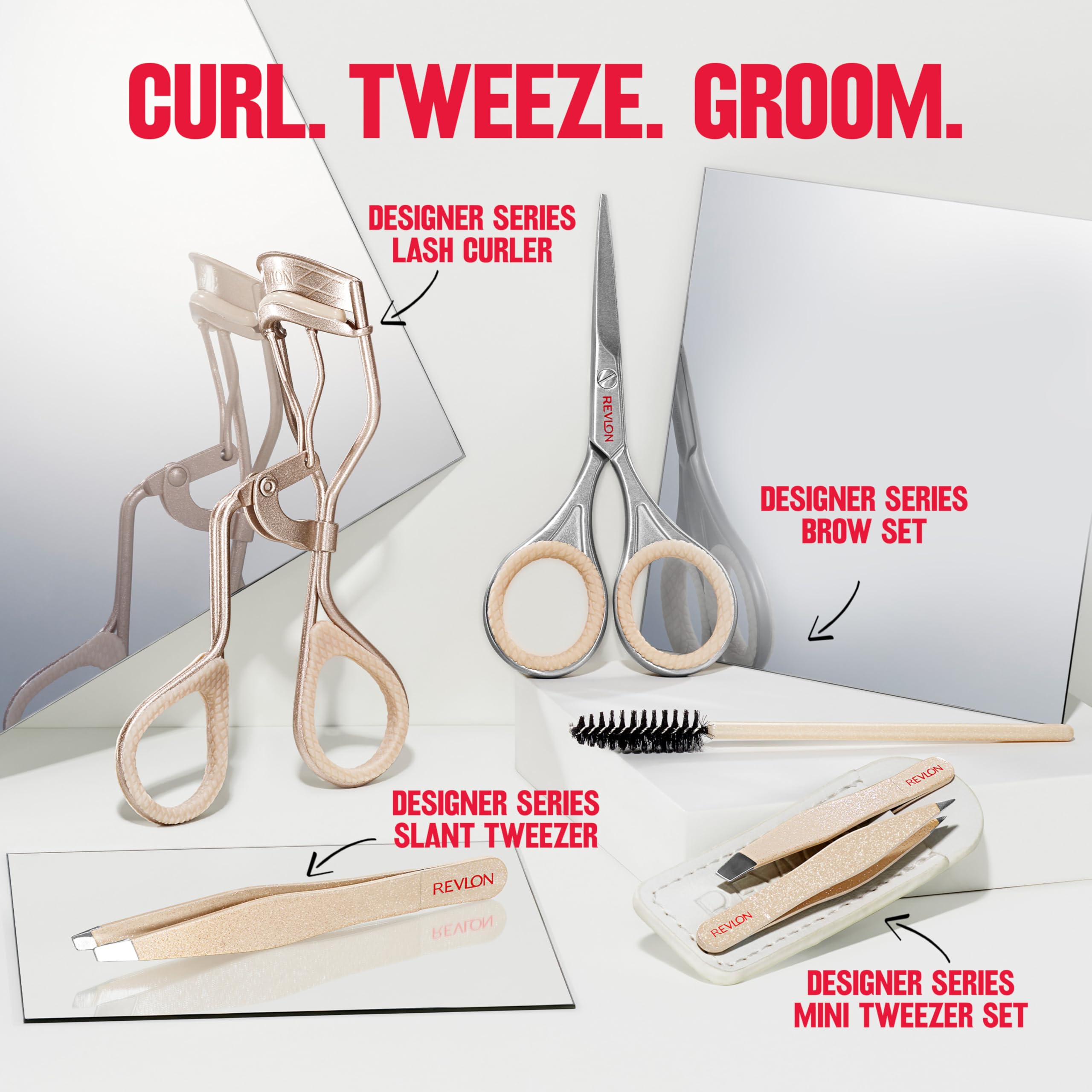 REVLON Brow Set larger finger loops for easy handling