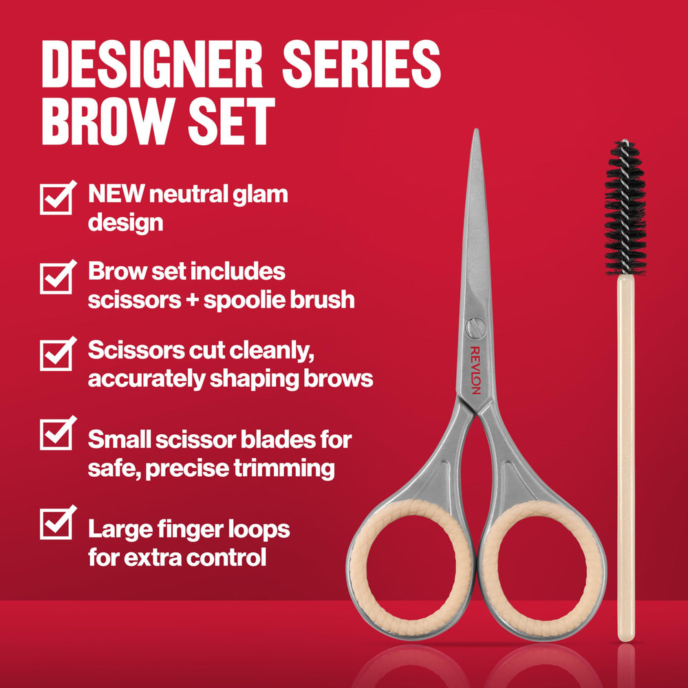 REVLON Designer Series Brow Set compact case keeps tools organized