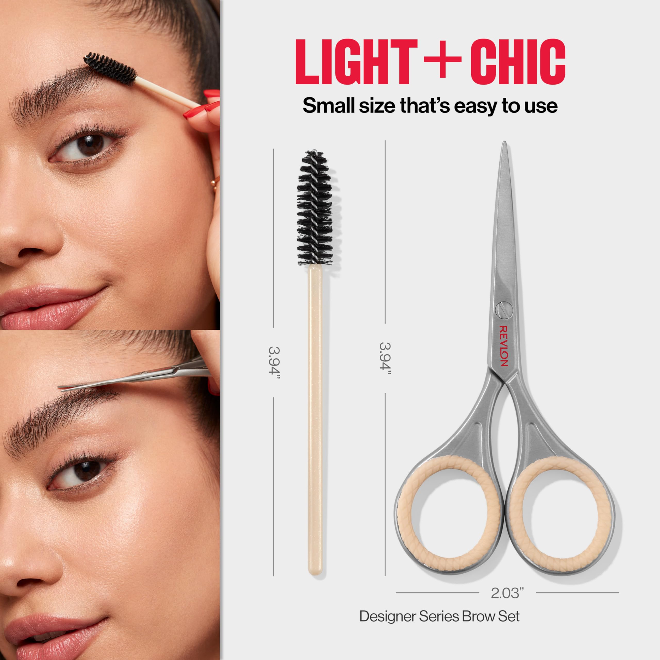 REVLON Brow Set neutral glam design adds chic style