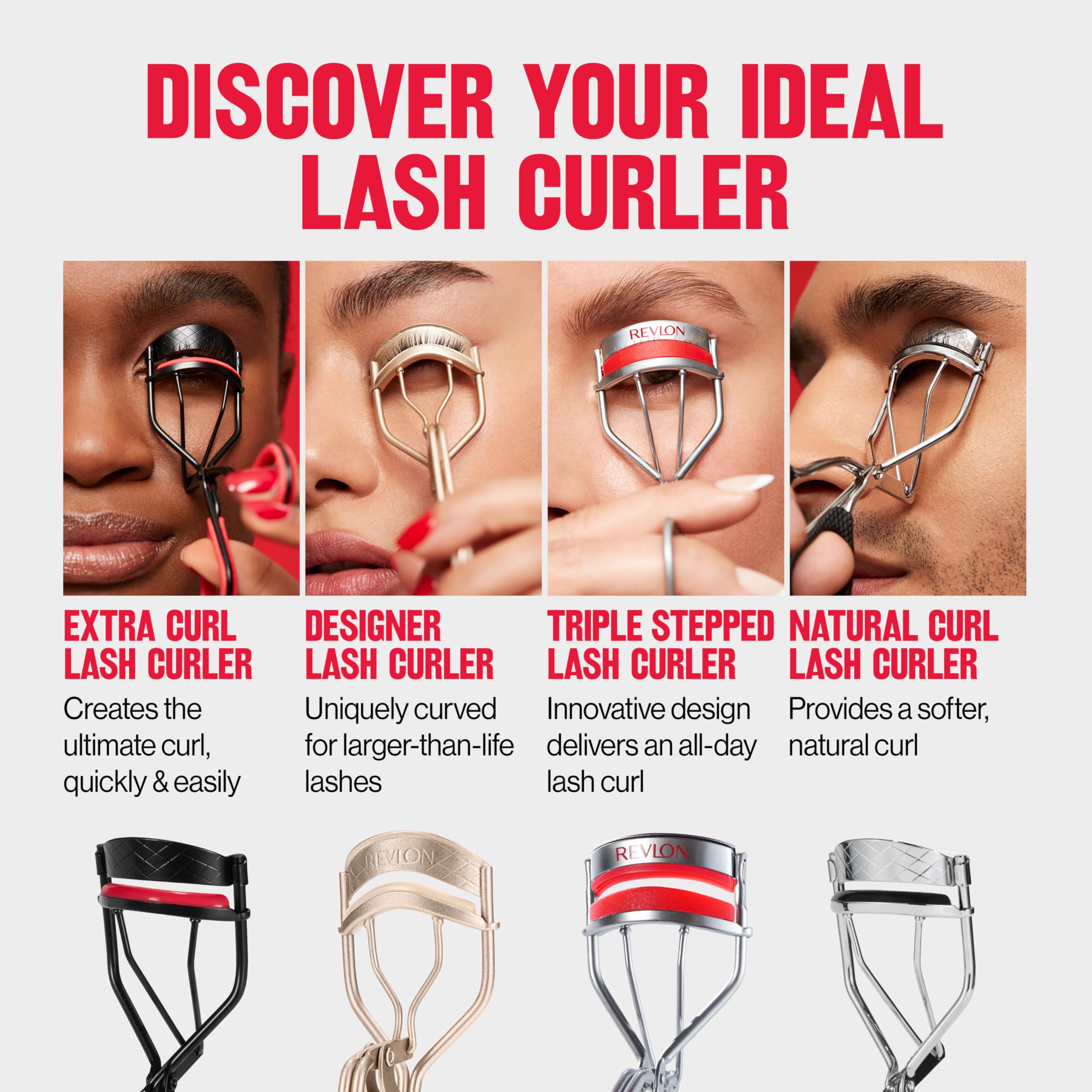 REVLON Designer Series Lash Curler all-day hold for lasting curl