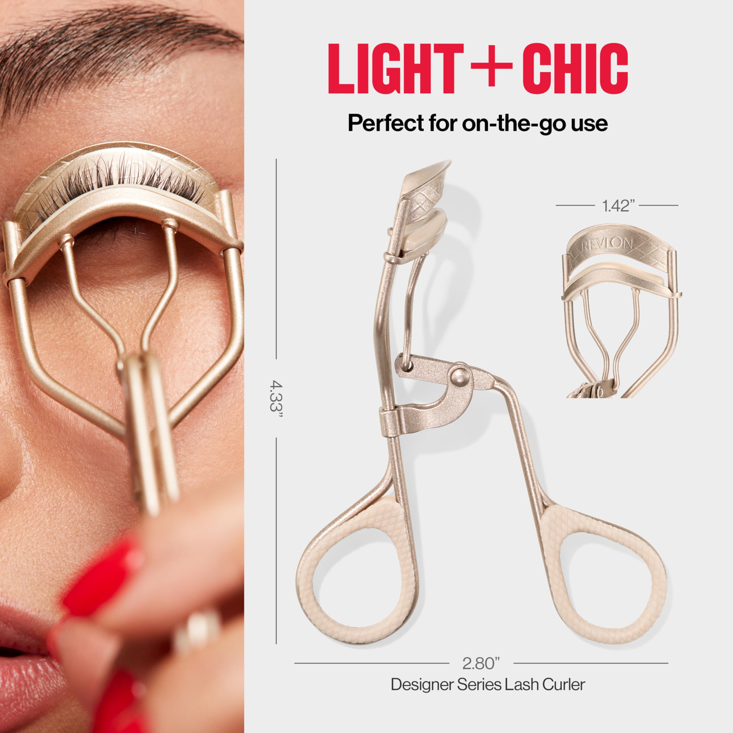 REVLON Designer Series Lash Curler easy-to-use for beginners and pros