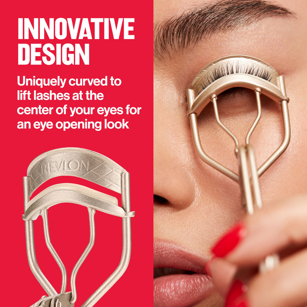 REVLON Designer Series Lash Curler neutral glam design for daily routines