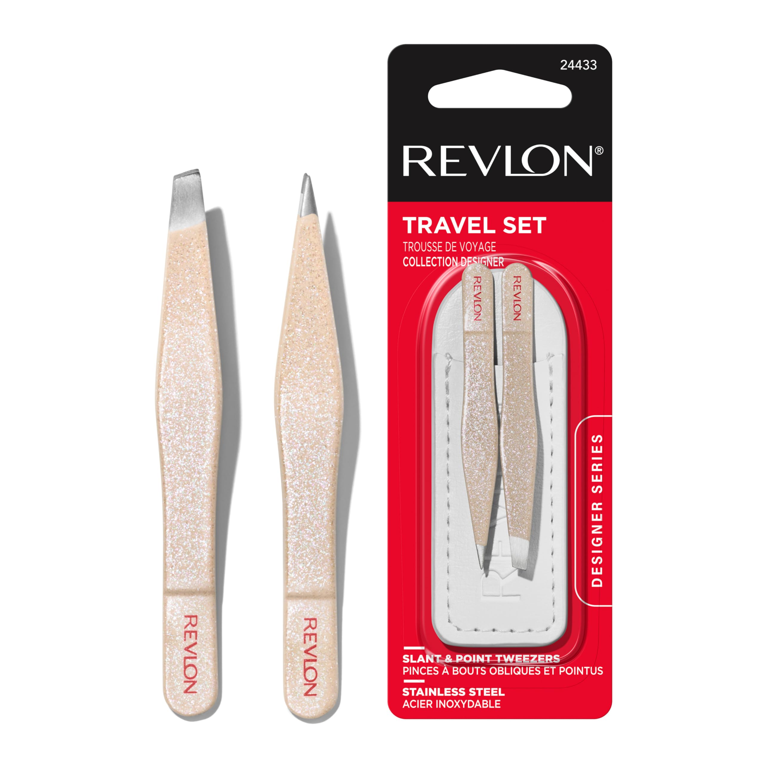 Revlon Designer Series mini tweezer front view for on-the-go precision