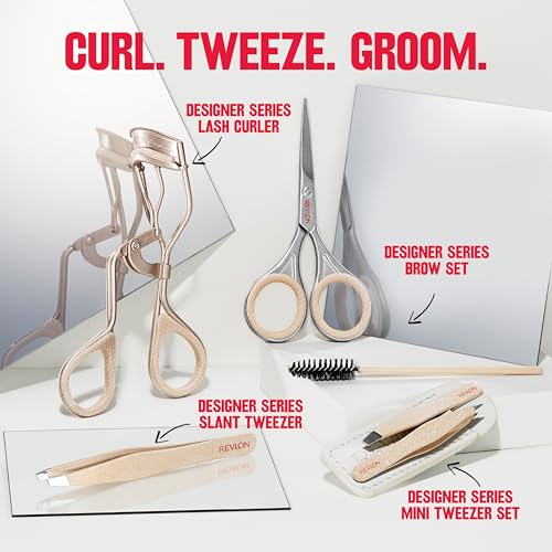 On-the-go use scenario with Revlon mini tweezer during styling