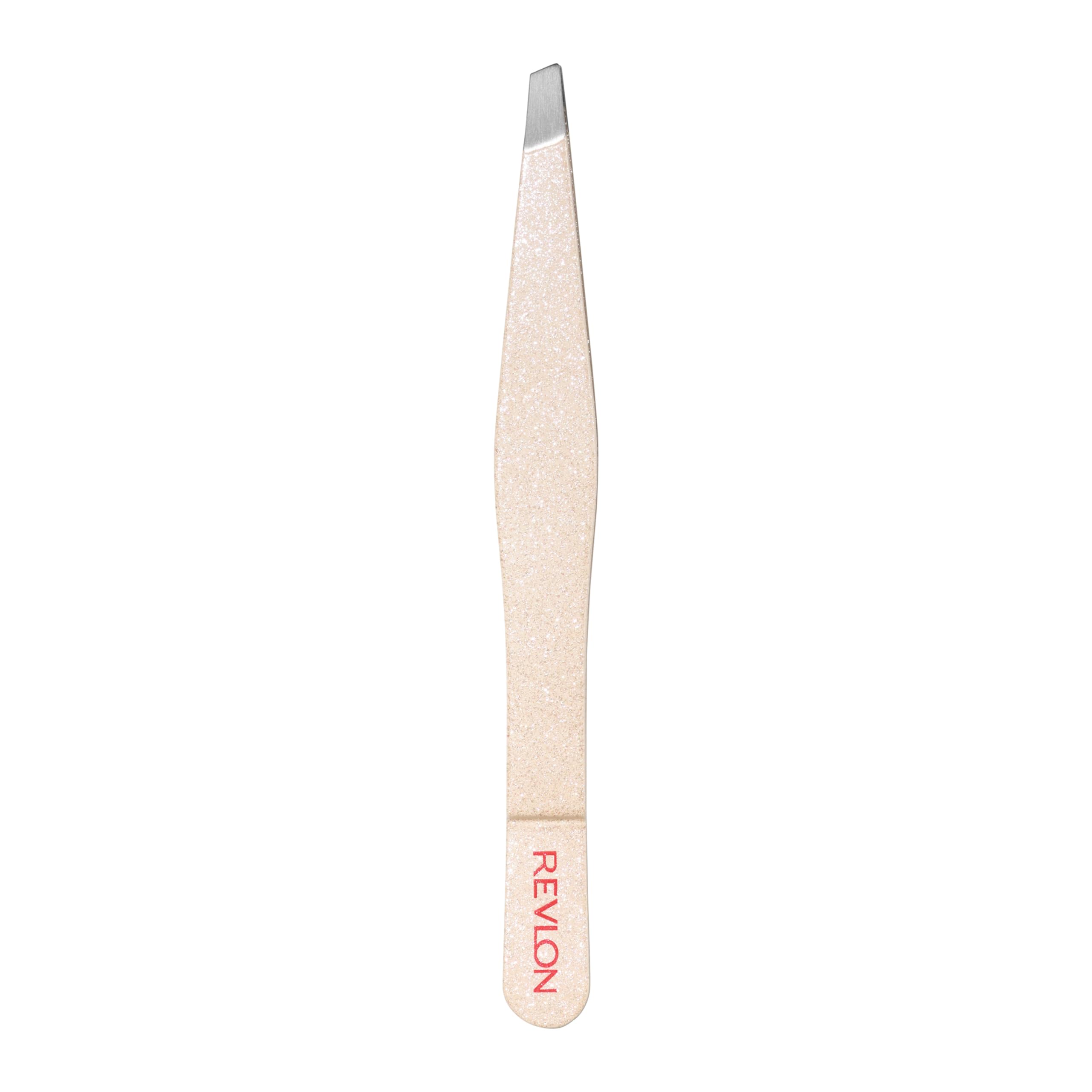 REVLON Designer Series Slant Tweezer in a bag for quick on-the-go grooming.