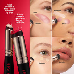 REVLON dual-ended jelly blender bottom tip ideal for contour blending.
