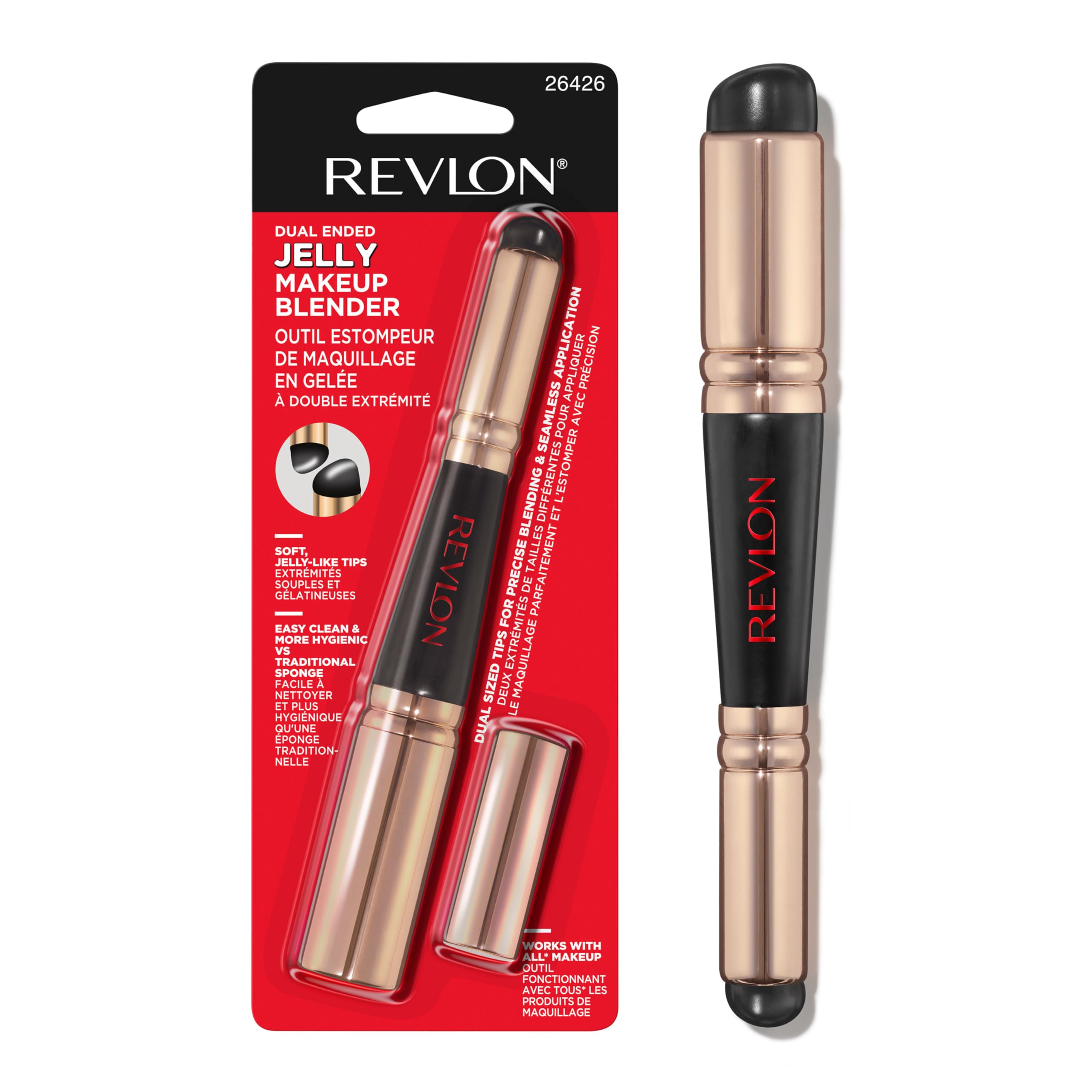 REVLON dual-ended jelly blender top tip for precise concealer application.