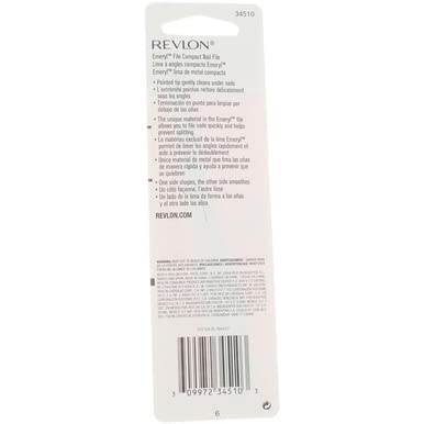 REVLON Emeryl File: portable nail care tool for on-the-go grooming.