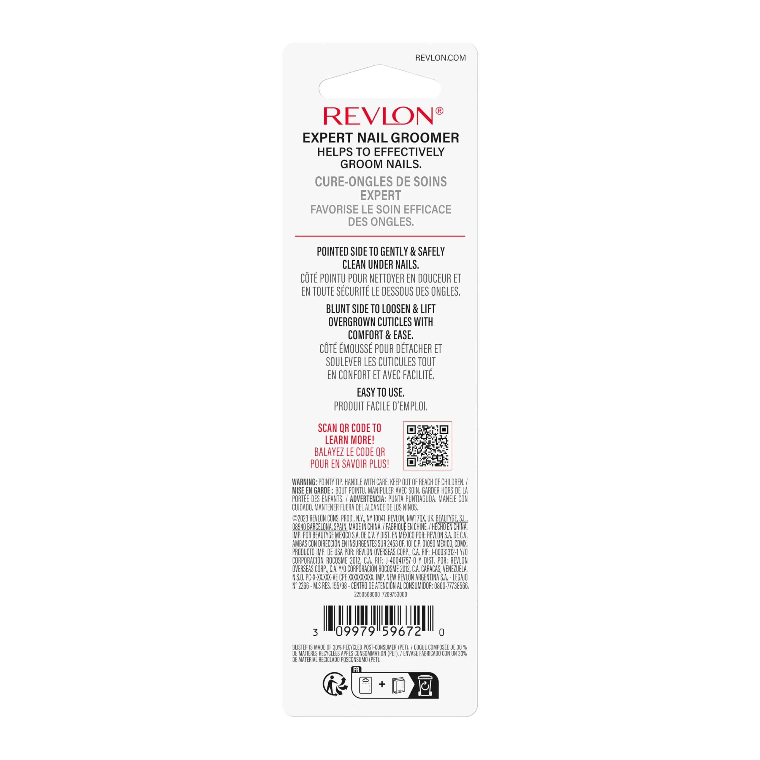 Revlon 1-count package ensures you have a ready-to-use grooming tool