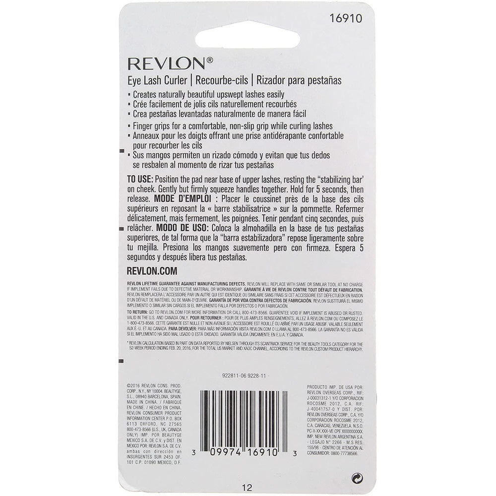 REVLON Extra Curl Eyelash Curler, compact design, easy to store.