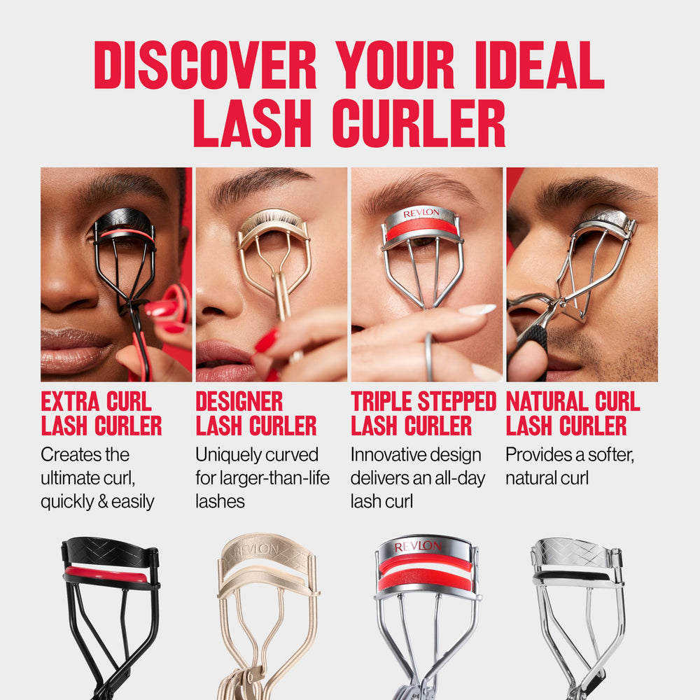 Revlon Extra Curl Lash Curler portable design ideal for travel routines.