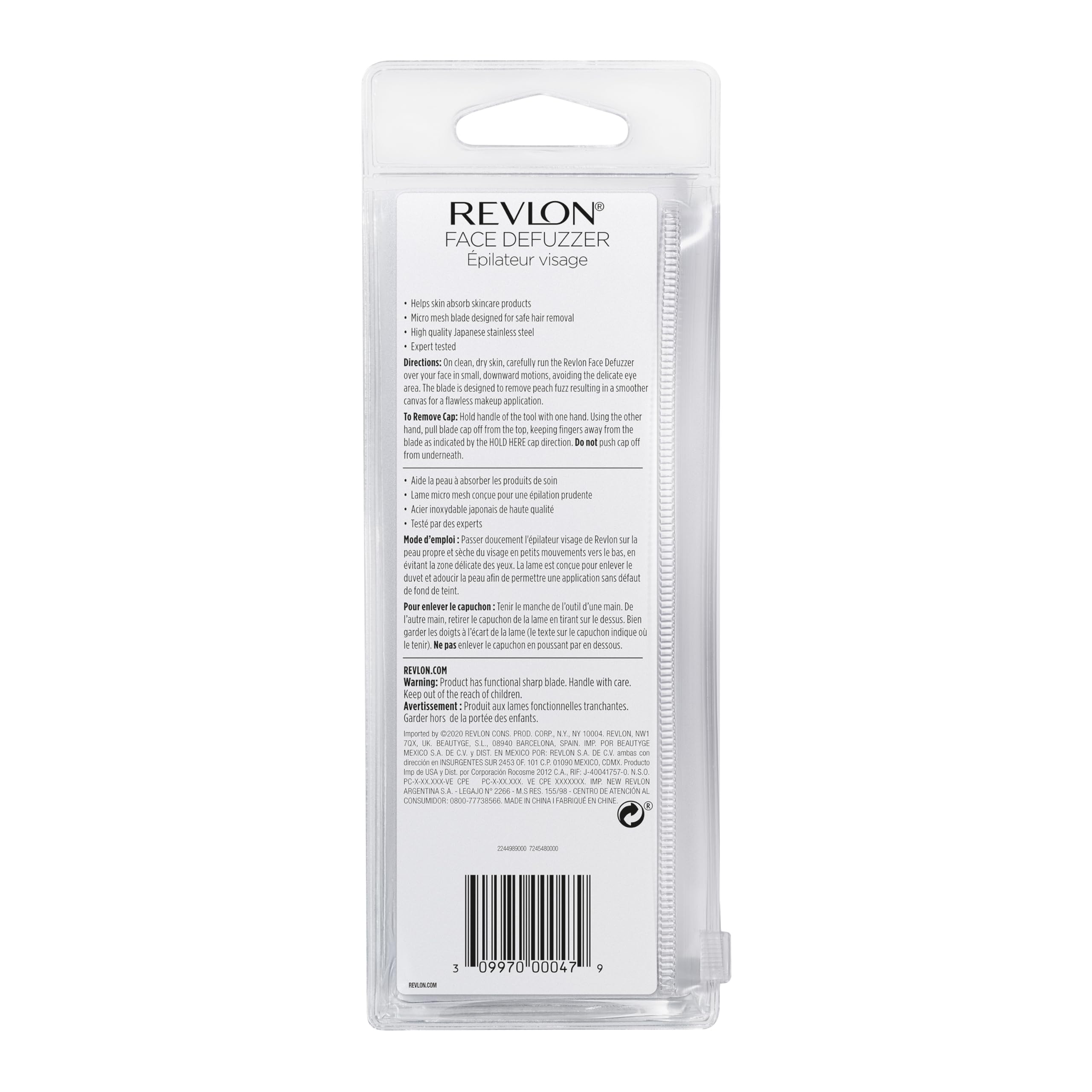 Revlon Face Defuzzer creates a smooth canvas for makeup.