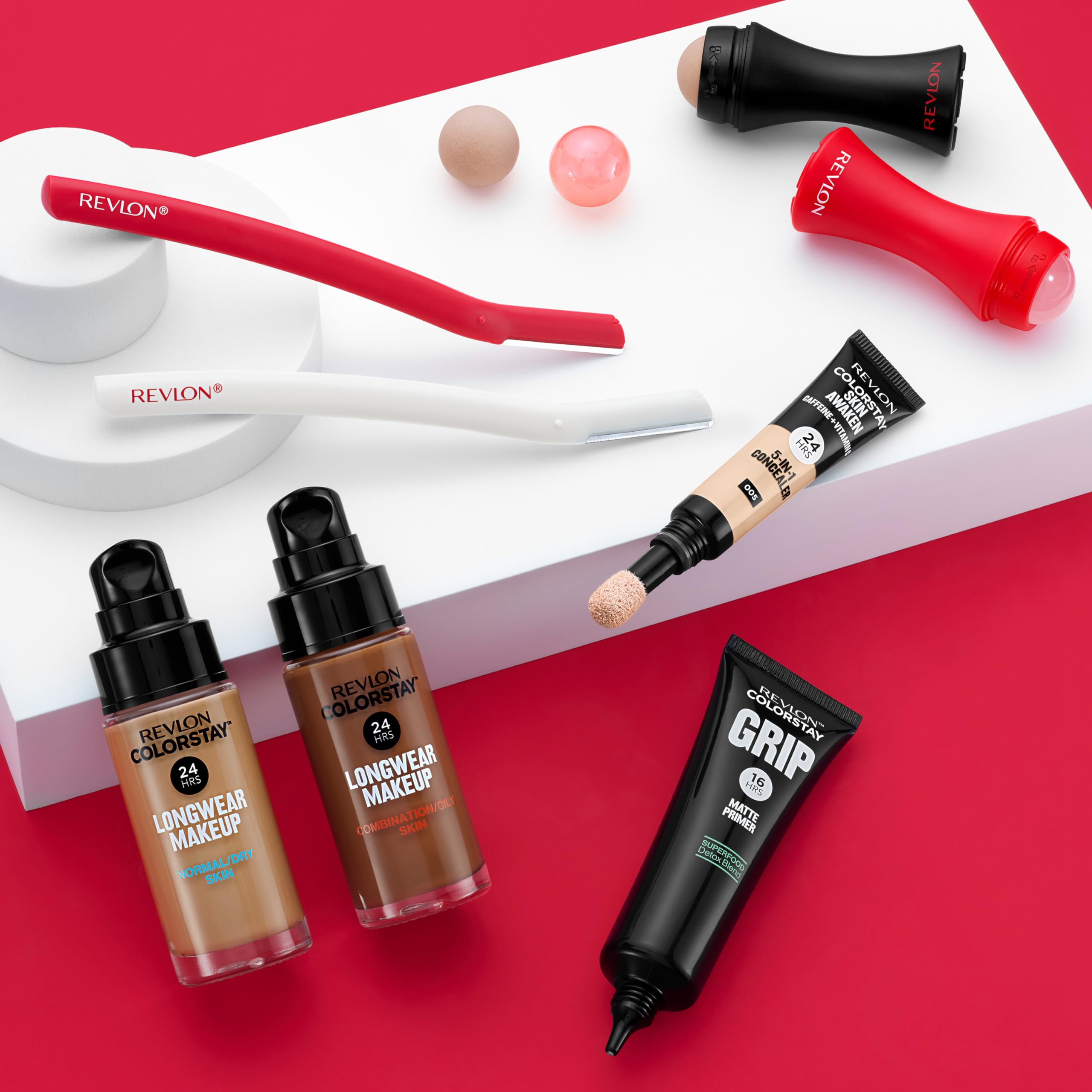 Revlon Face Defuzzer demonstrates improved skin-care absorption.