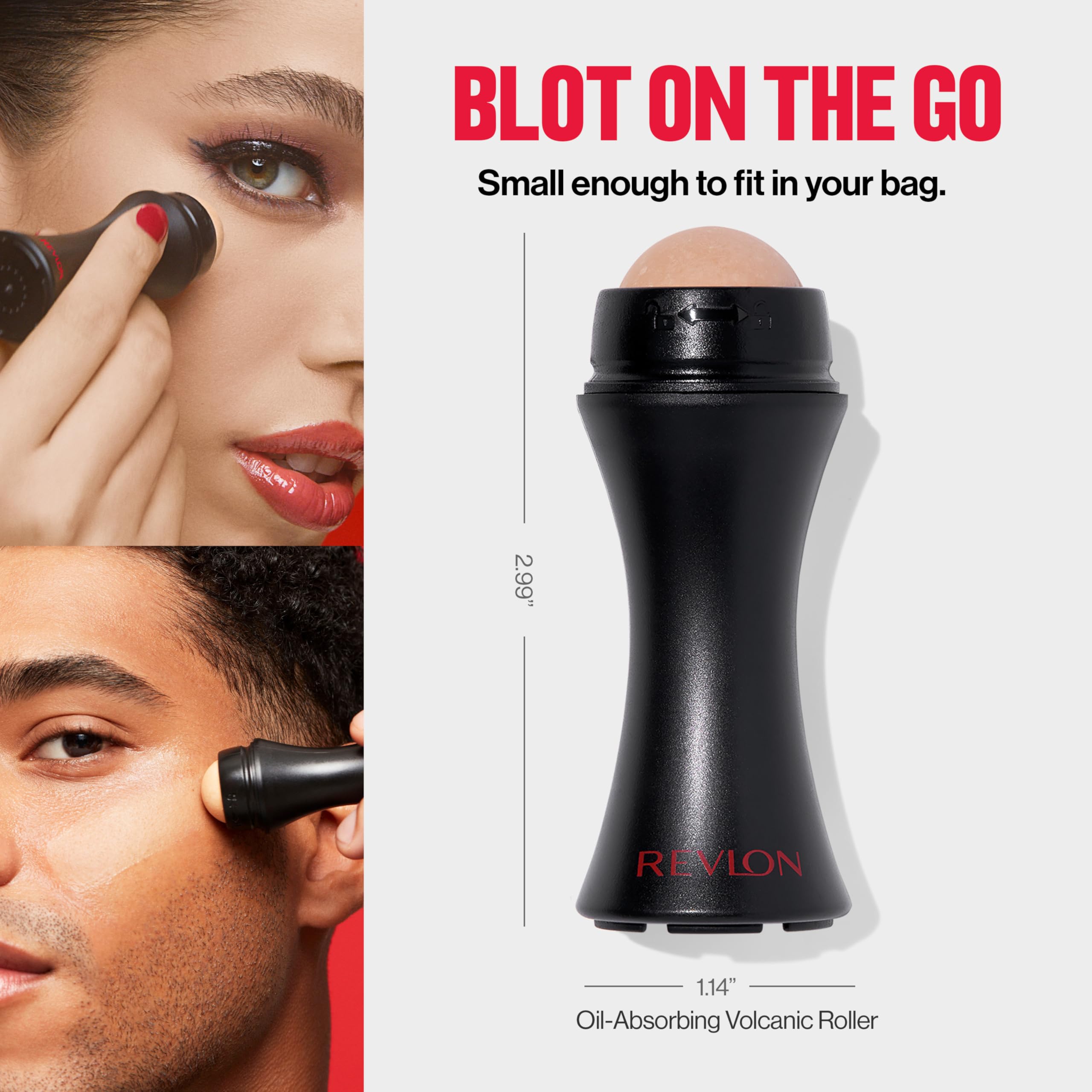REVLON Face Roller compact tool enhances skincare routine