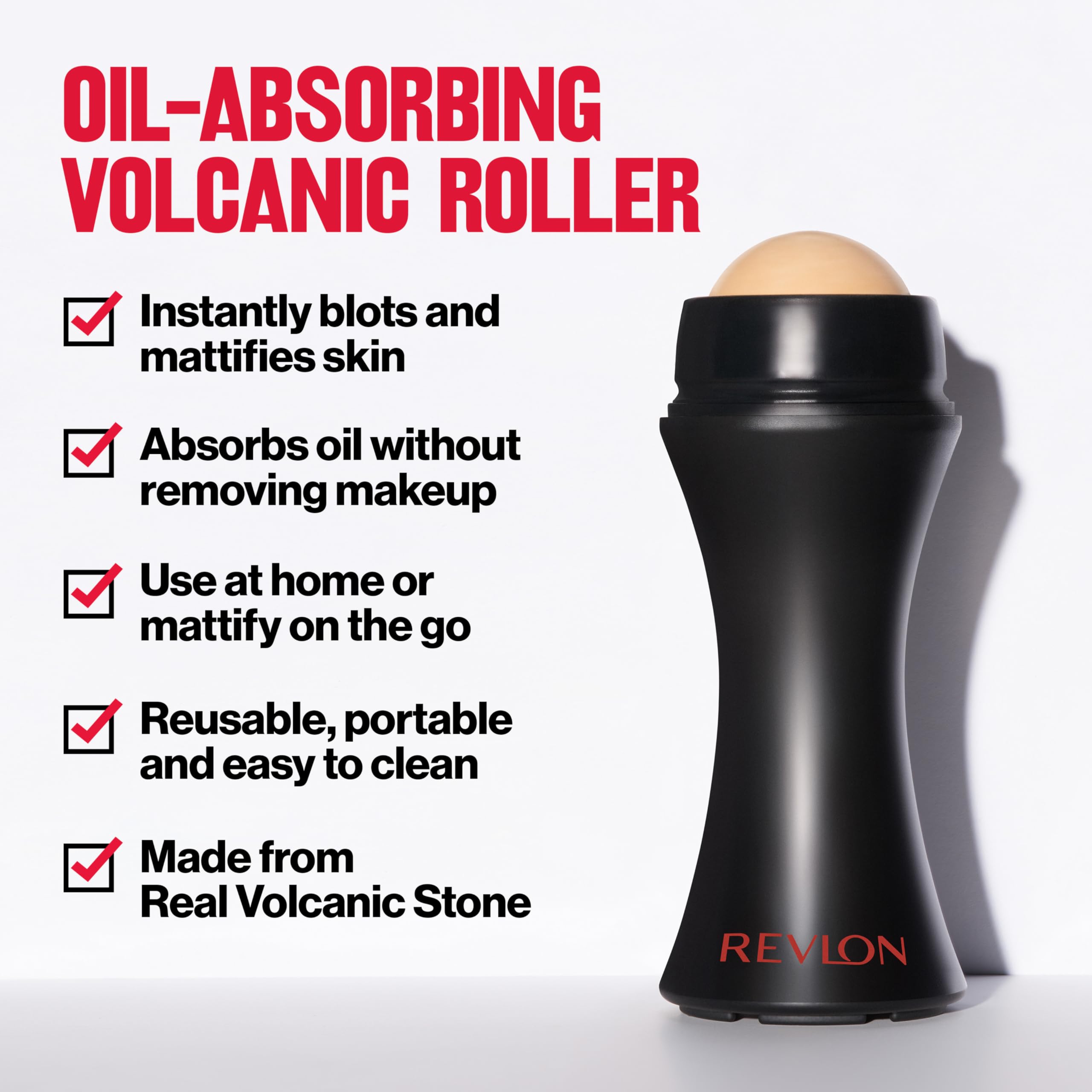 REVLON Face Roller with volcanic stone absorbing excess oil