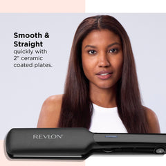 REVLON fast heat-up flat iron improves morning styling efficiency