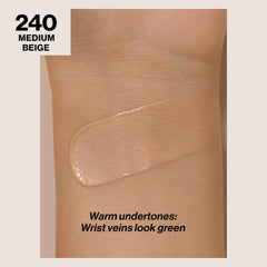 REVLON fundación líquida, envase de 1oz, portátil y fácil de usar.