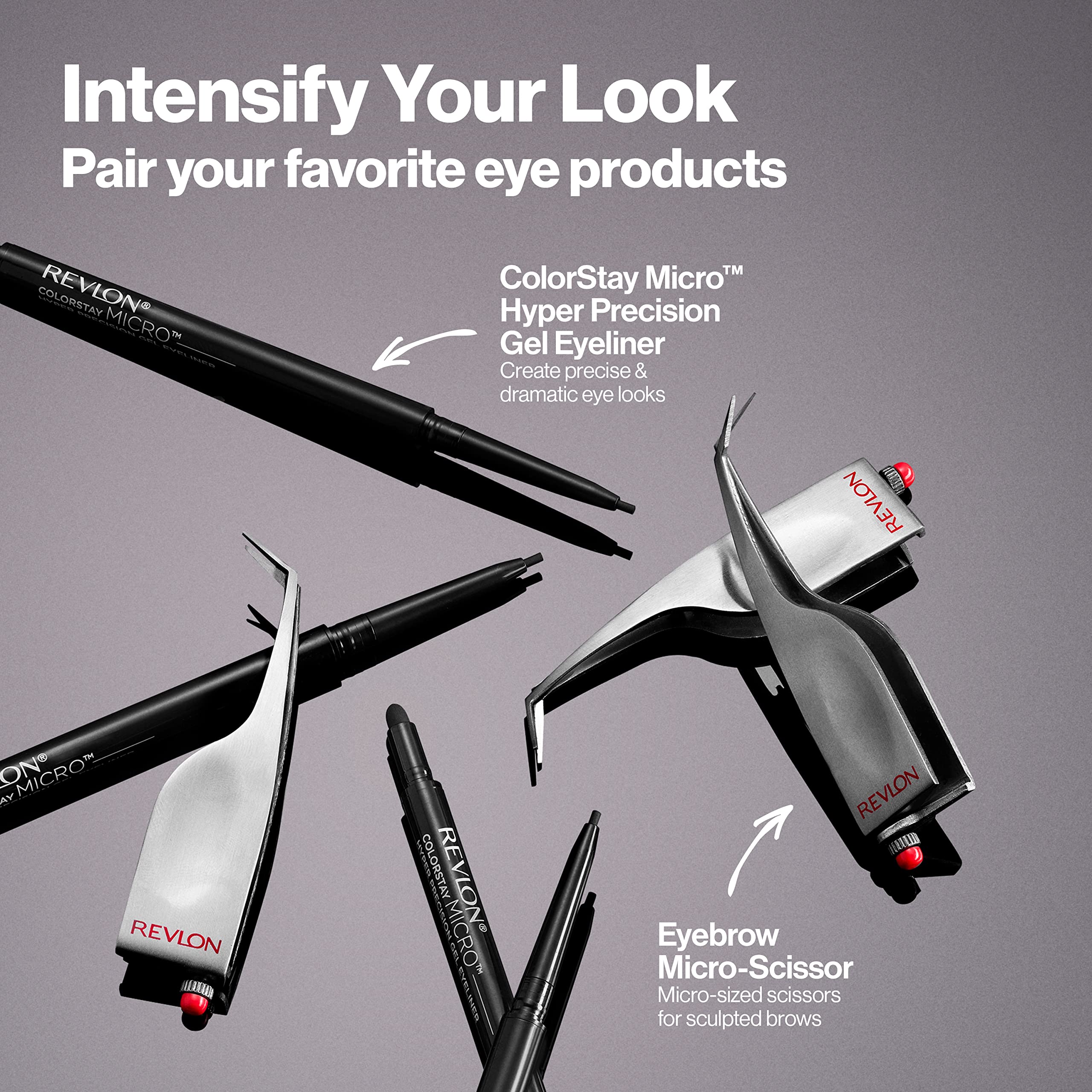 REVLON Gel Eyeliner long-wear finish stays defined throughout the day.