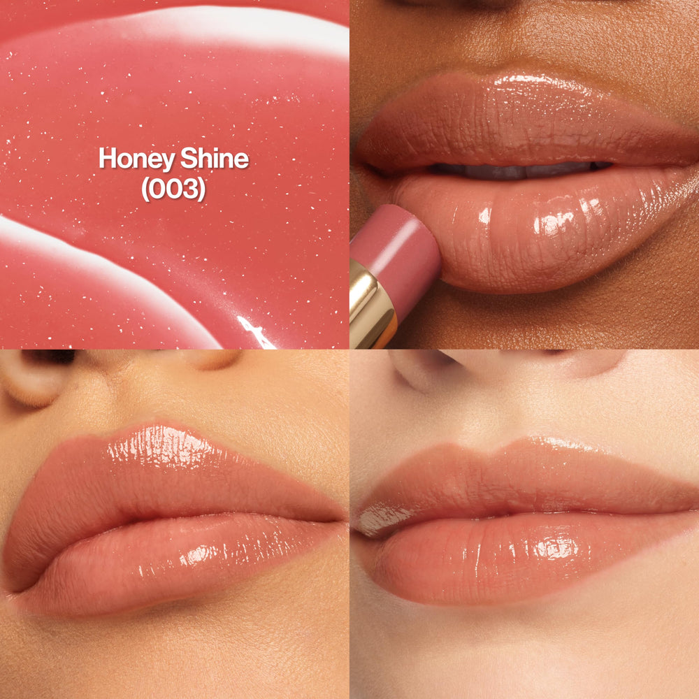 REVLON Glass Shine Balm facilita una aplicación suave para labios hidratados.