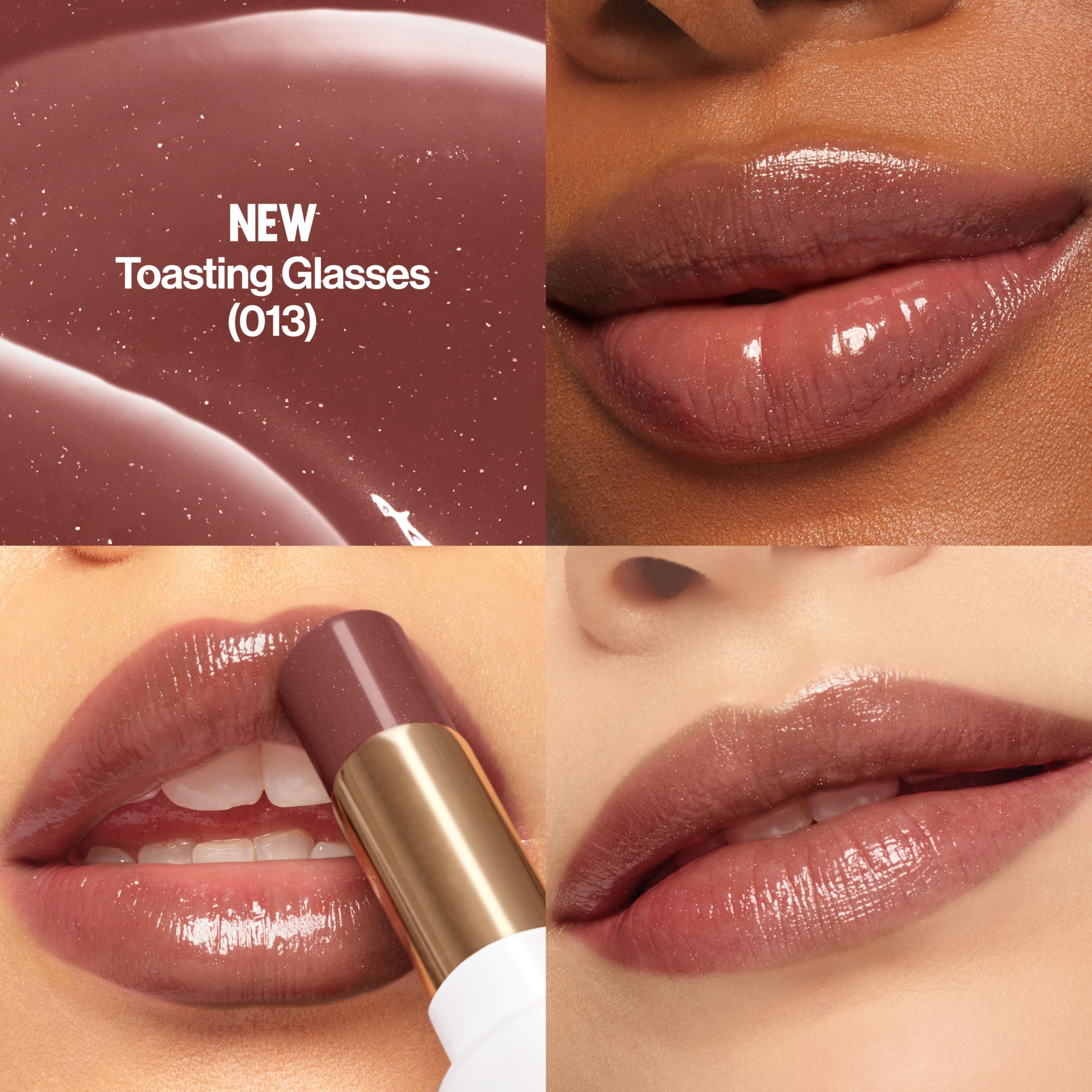 Textura cremosa de Glass Shine Balm para hidratación suave.