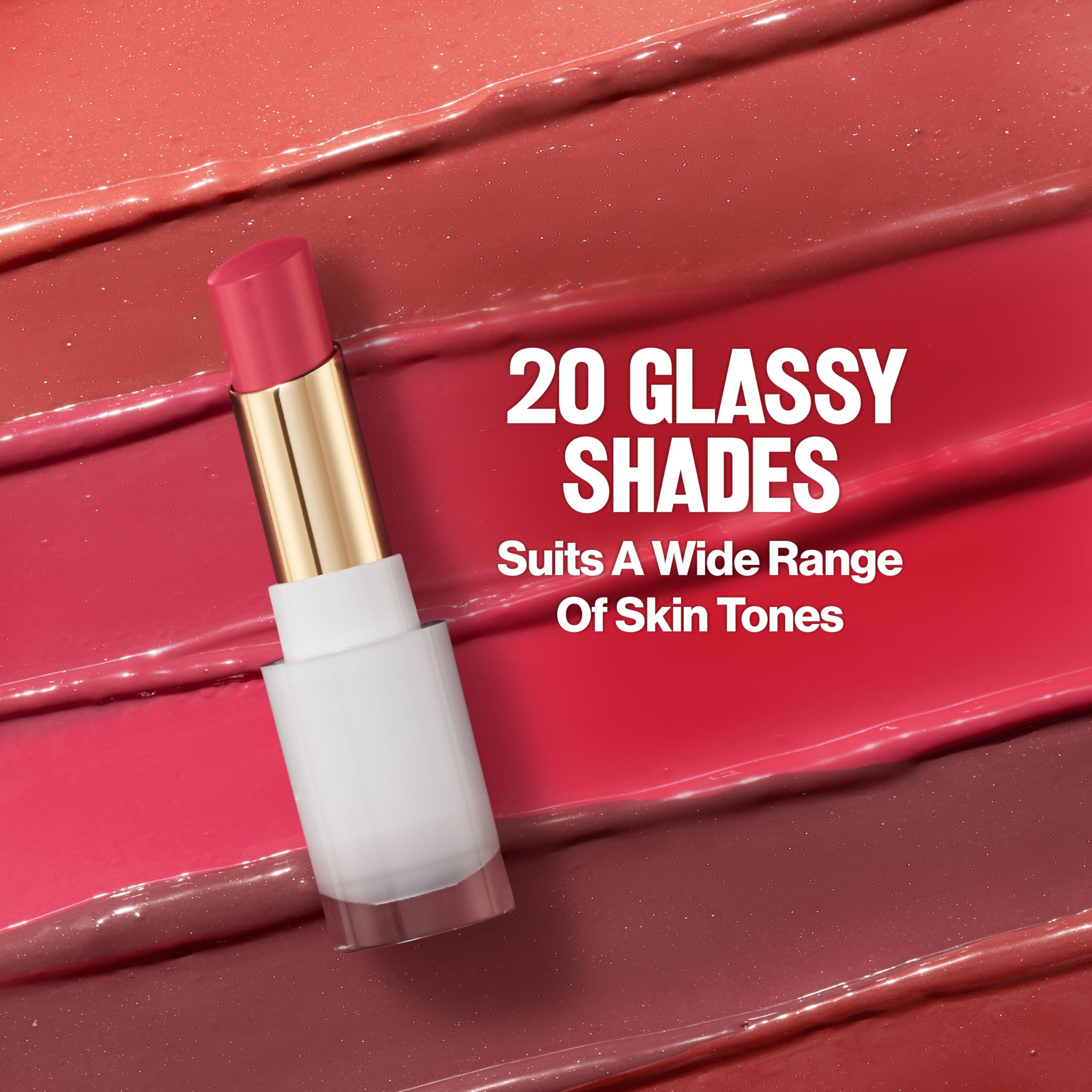REVLON Glass Shine Balm en 10 tonos translúcidos para varios looks
