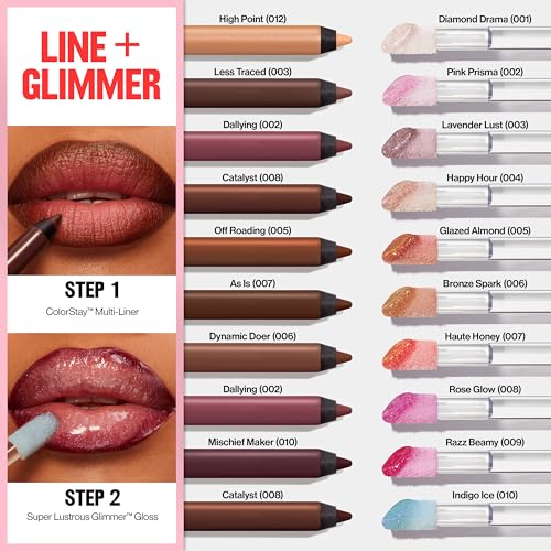 Aplicación suave de REVLON Glimmer Gloss con brillo intenso