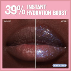 REVLON Glimmer Gloss hidrata al instante, dejando labios suaves y confortables.