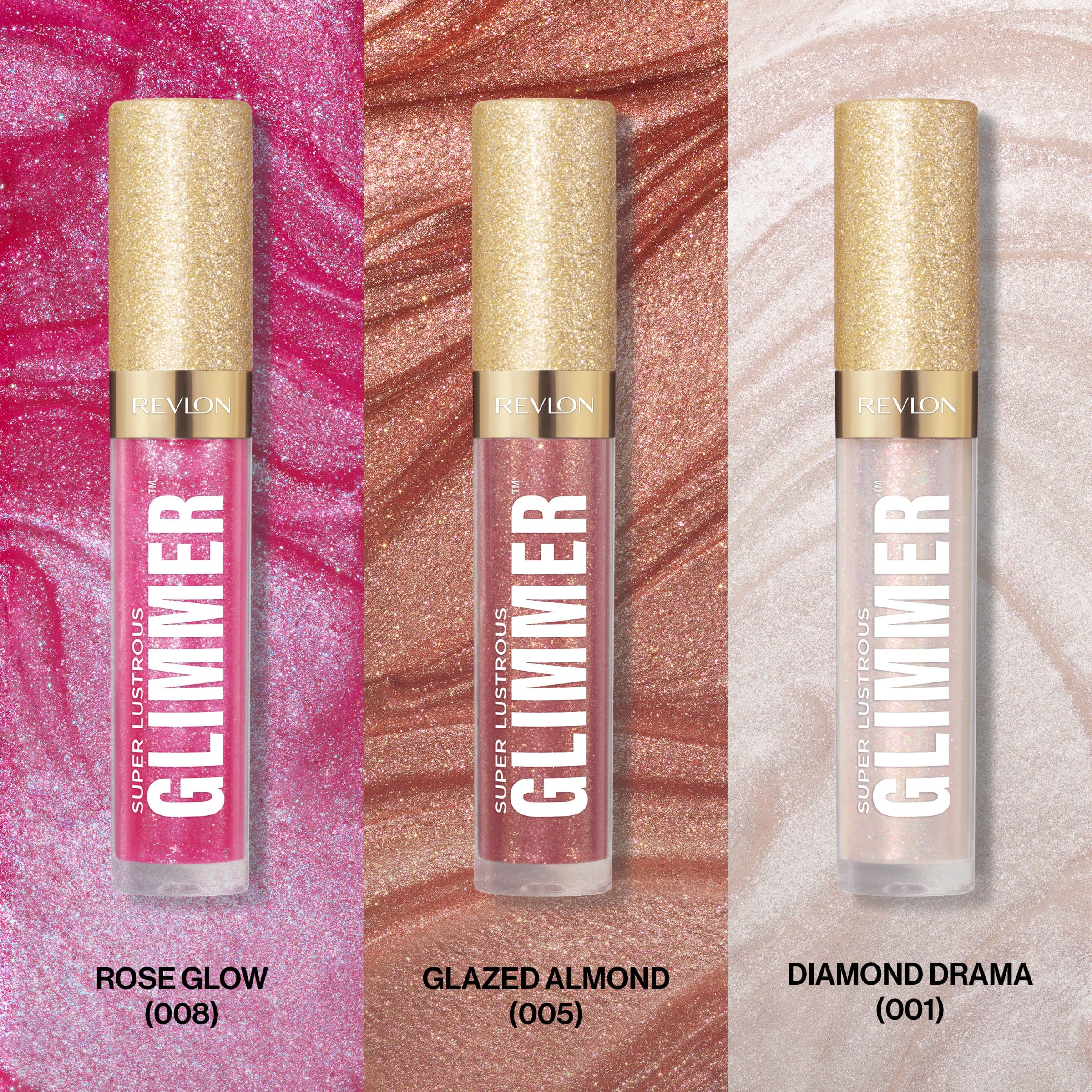 REVLON Glimmer Gloss Rosa Brillo, tono fucsia vivo para resaltar labios