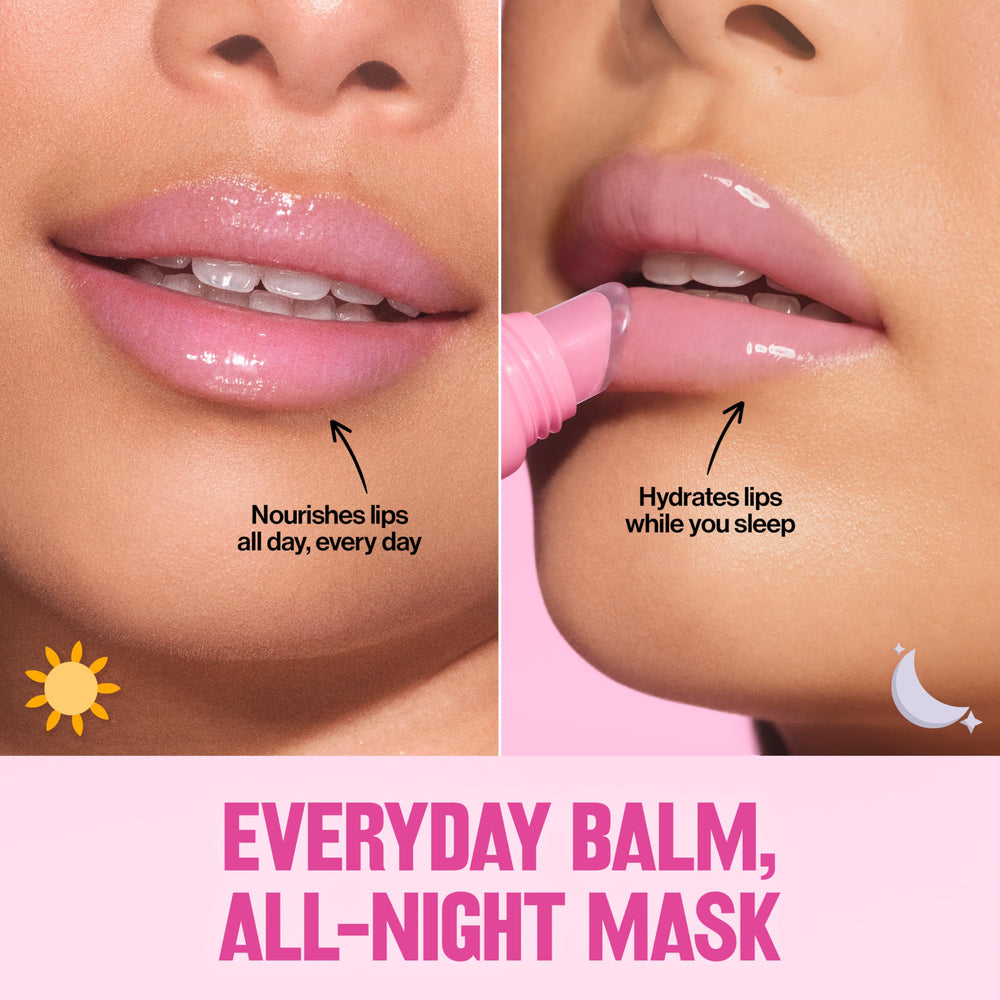 REVLON Glimmer Lip Treat Balm + Mask punta flexible para color uniforme