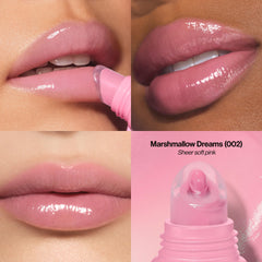 REVLON Glimmer: muestra el tono suave para labios hidratados.