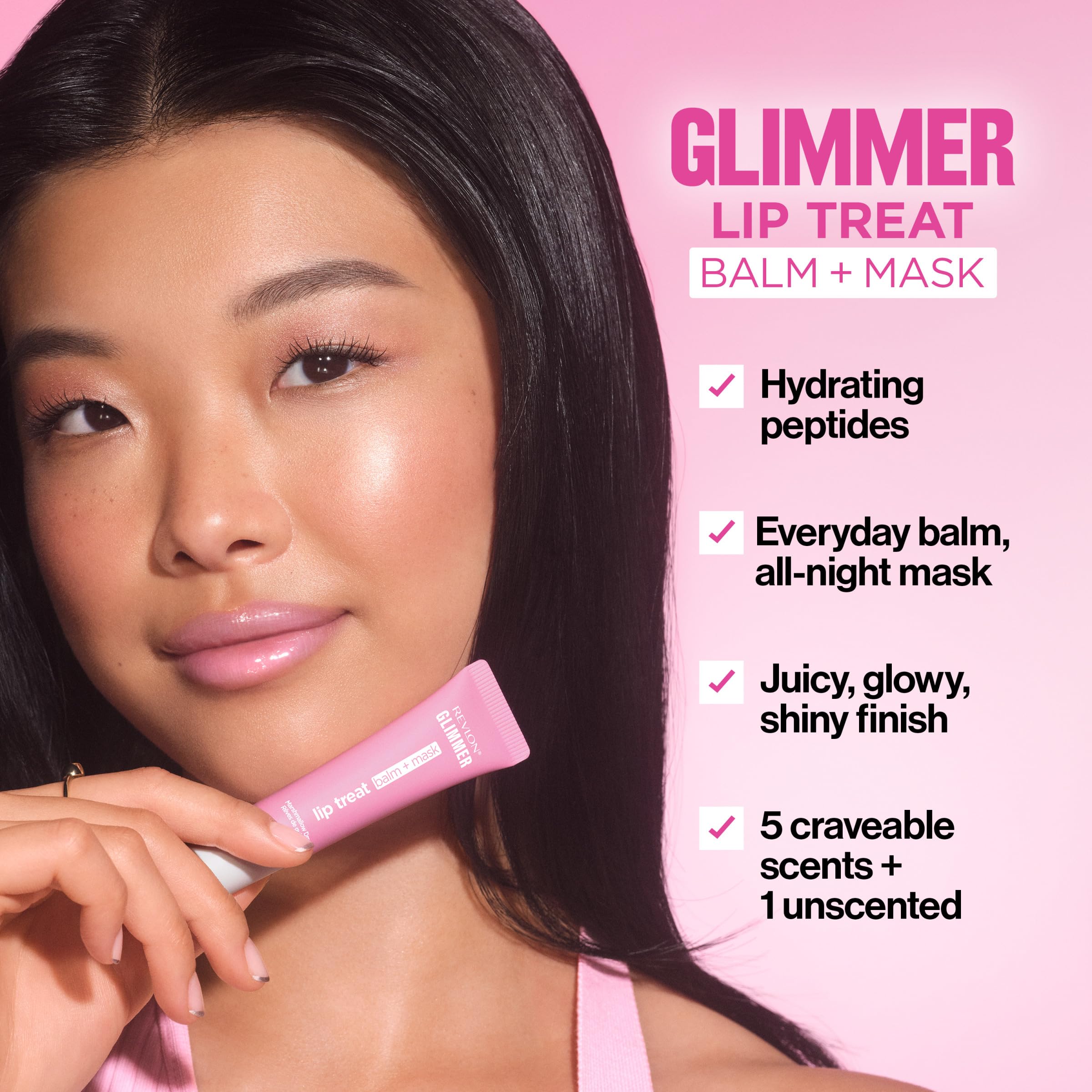 REVLON Glimmer: uso diario y nocturno para labios nutritivos.