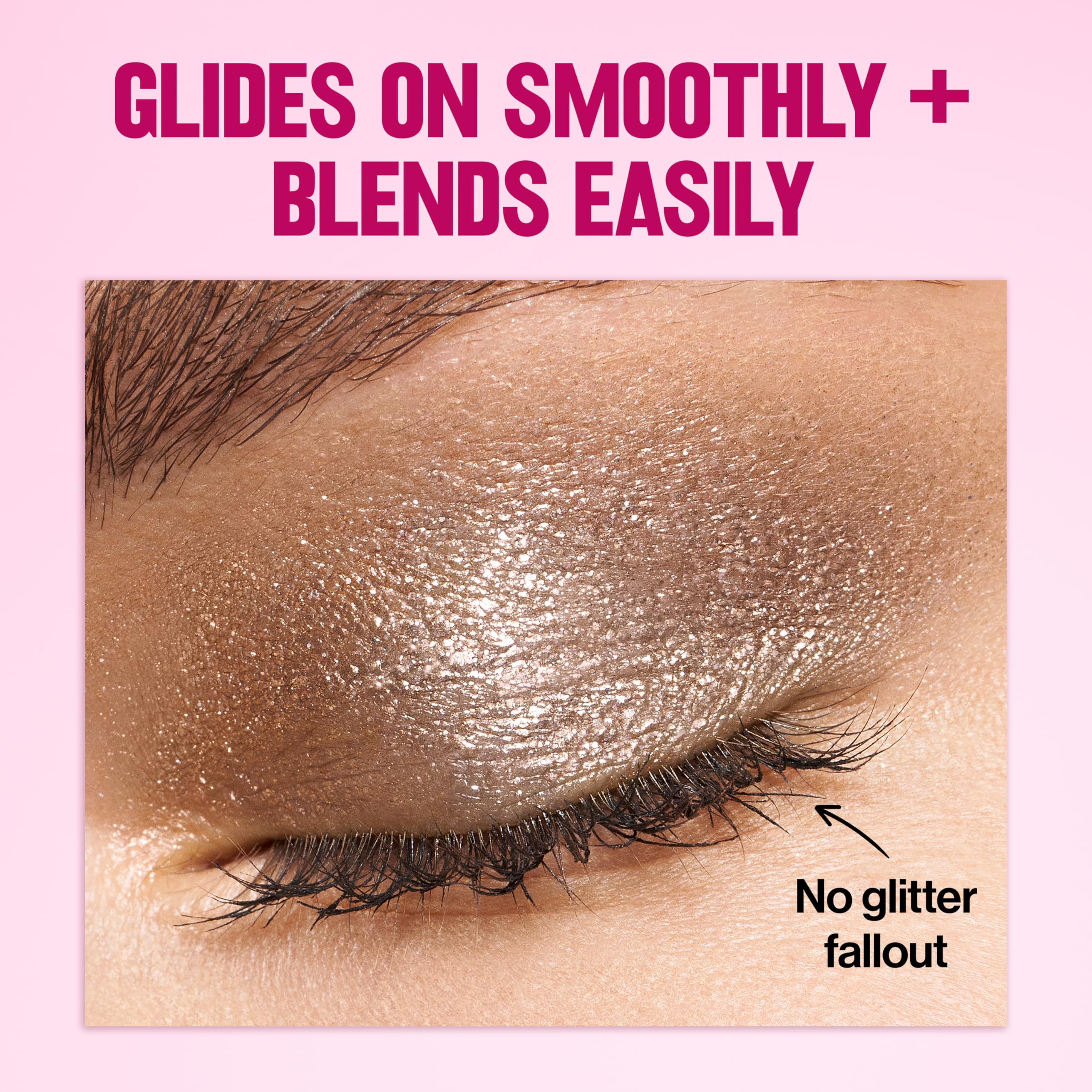 REVLON Glimmer Liquid Shadow 206 UFGlo, duración hasta 24 horas sin pliegues.