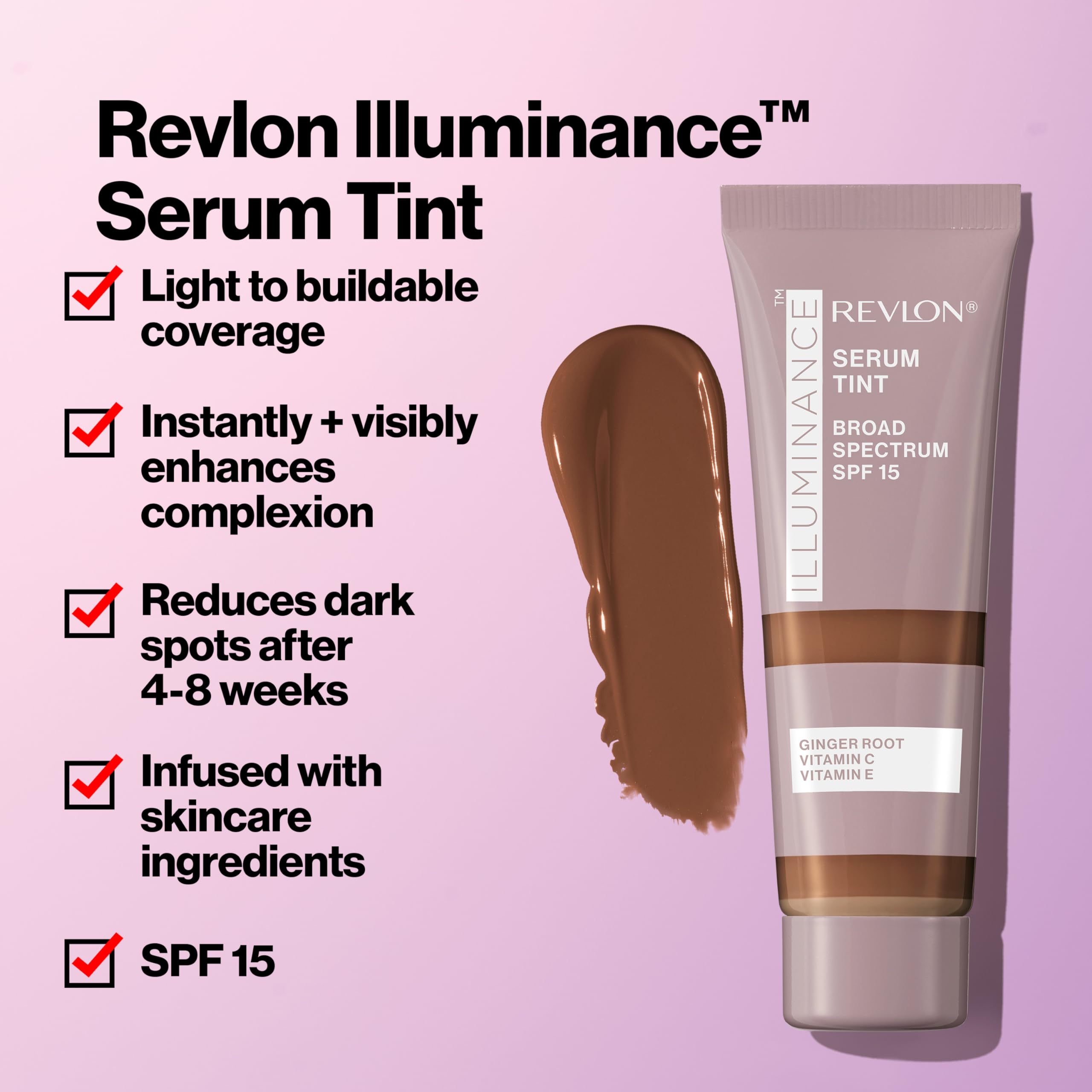 Revlon Illuminance: aplicación con acabado satinado y cobertura ligera