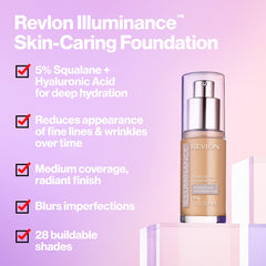 Revlon Illuminance close-up reveals silky texture for smooth application.