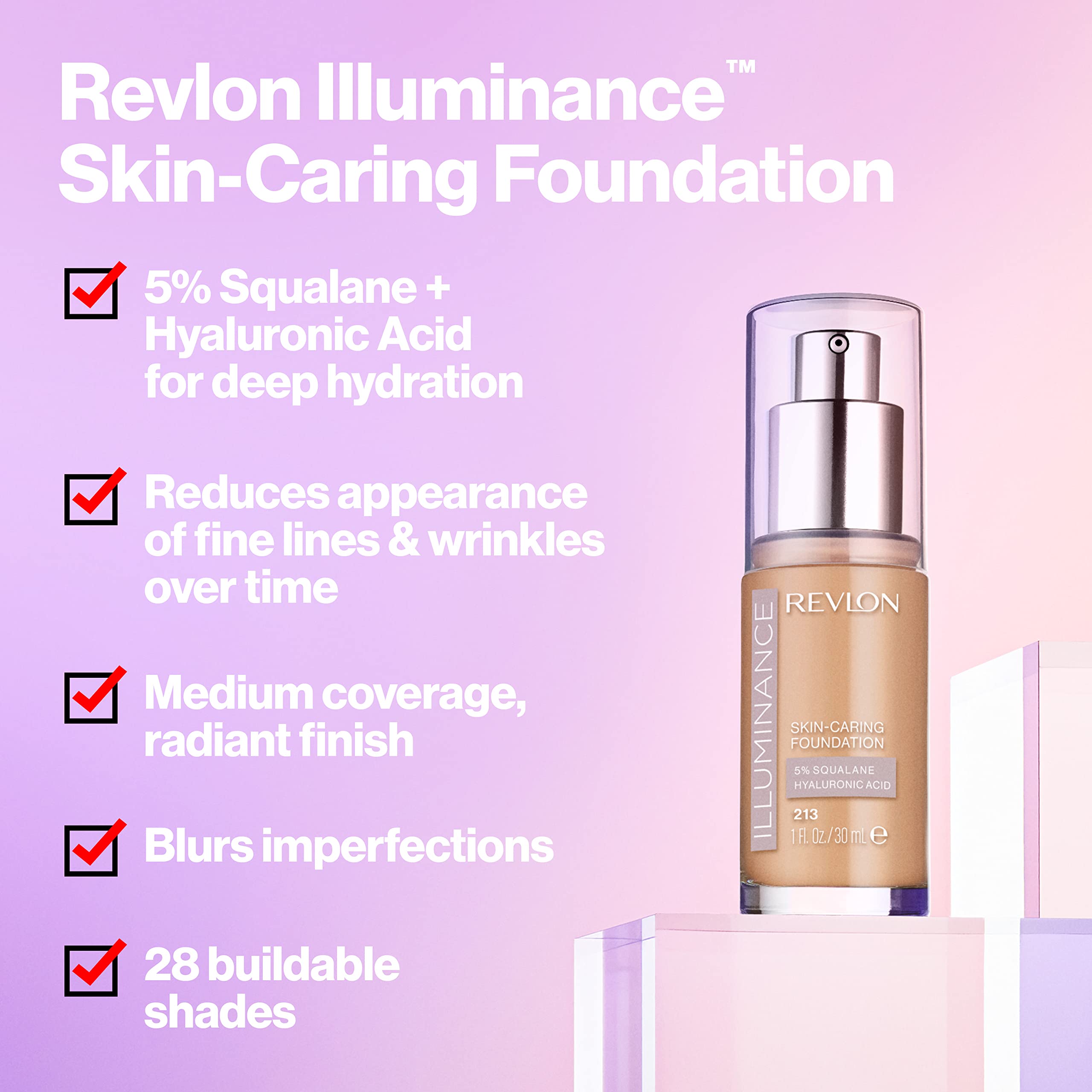 REVLON Illuminance, textura-cremosa: ofrece cobertura media con sensación ligera.