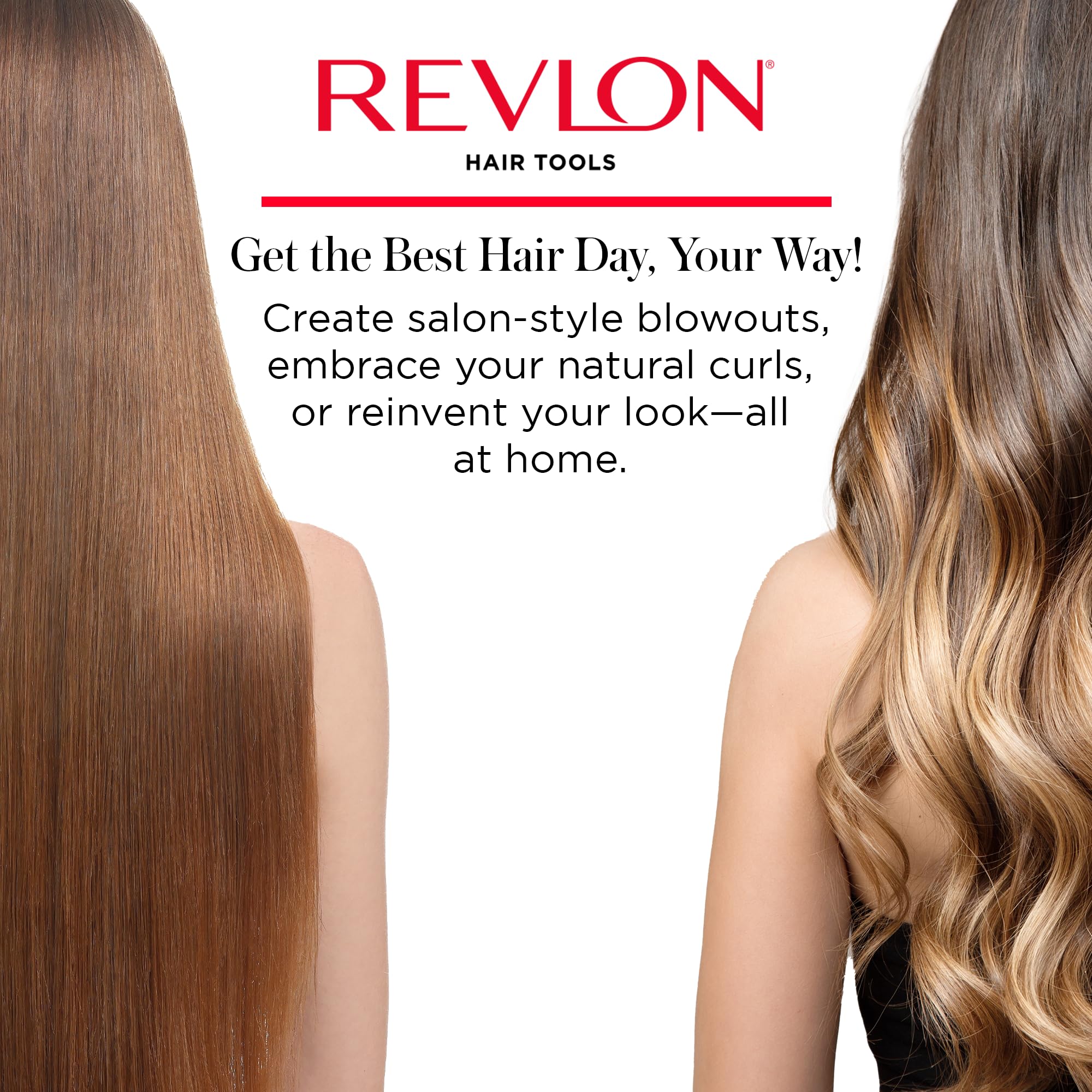 REVLON Infrared Hair Dryer attachments enable versatile curls, volume, or straight styles