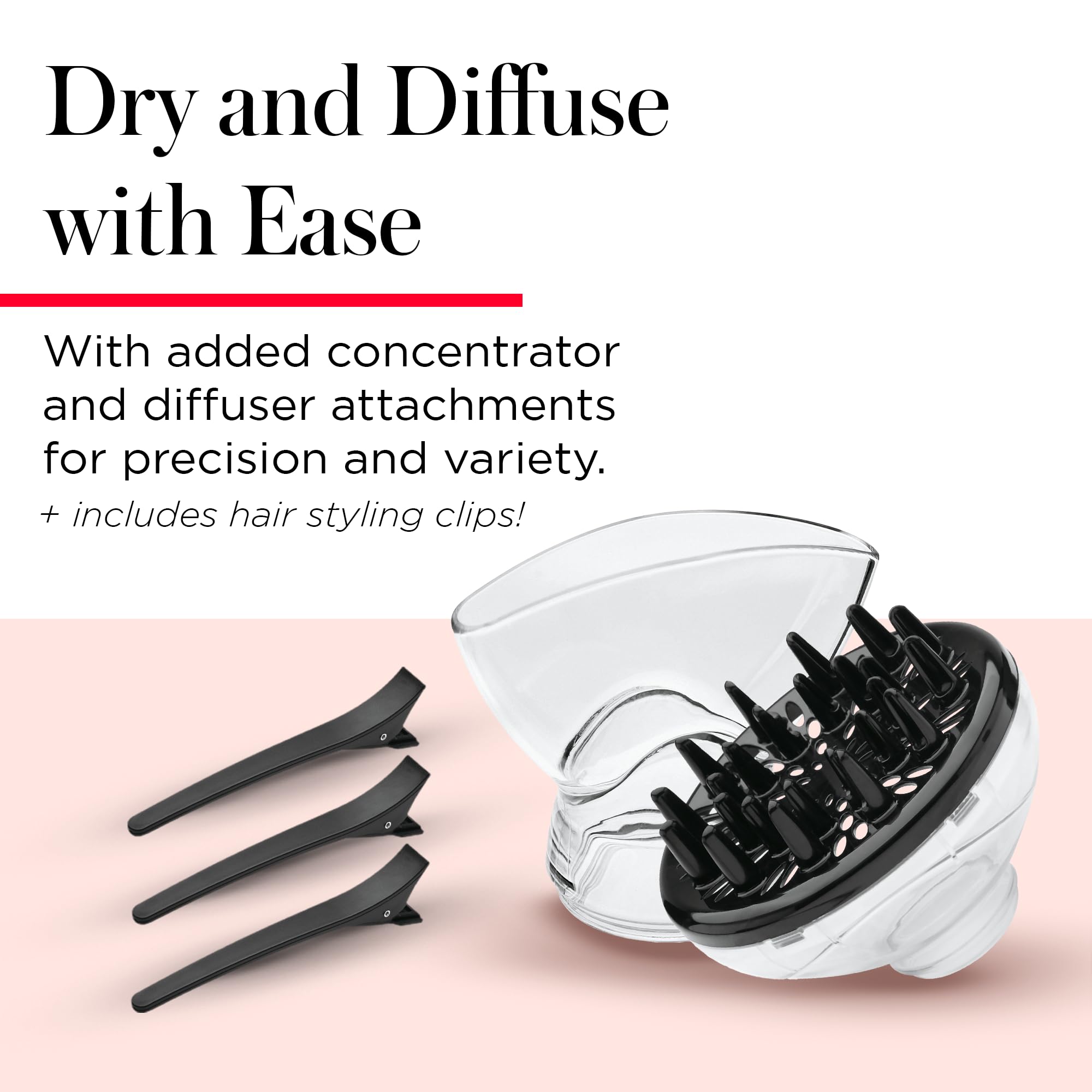 REVLON Infrared Hair Dryer with ceramic coating reduces heat damage during styling